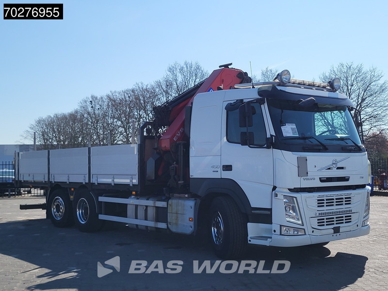شاحنات مسطحة, شاحنة كرين Volvo FM 450 6X2 HMF3220 K5 + Jib K5 Crane Kran Lift-Steering Axle VEB+ Automatic: صورة 15