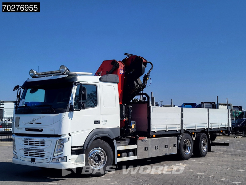 شاحنات مسطحة, شاحنة كرين Volvo FM 450 6X2 HMF3220 K5 + Jib K5 Crane Kran Lift-Steering Axle VEB+ Automatic: صورة 11