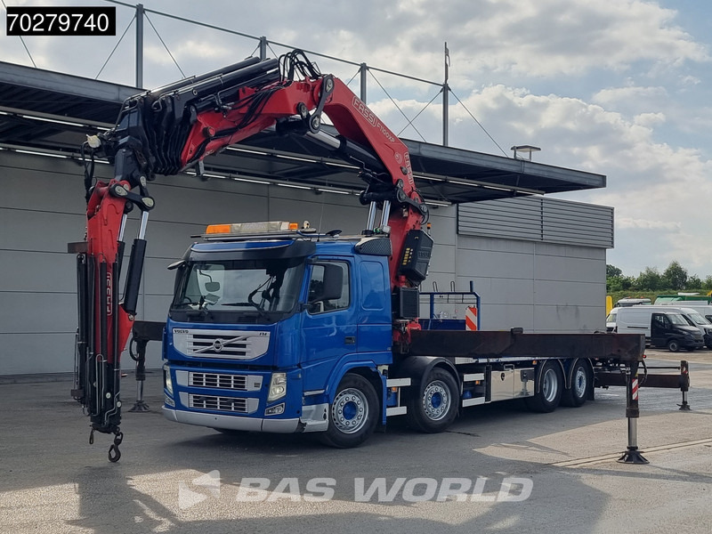 Volvo FM 450 8X2 FASSI 100 Ton/Meter Crane Kran 7 + 6 Jib Lift+steering Axle Euro 5 - شاحنات مسطحة, شاحنة كرين: صورة 5 Volvo FM 450 8X2 FASSI 100 Ton/Meter Crane Kran 7 + 6 Jib Lift+steering Axle Euro 5 - شاحنات مسطحة, شاحنة كرين: صورة 5