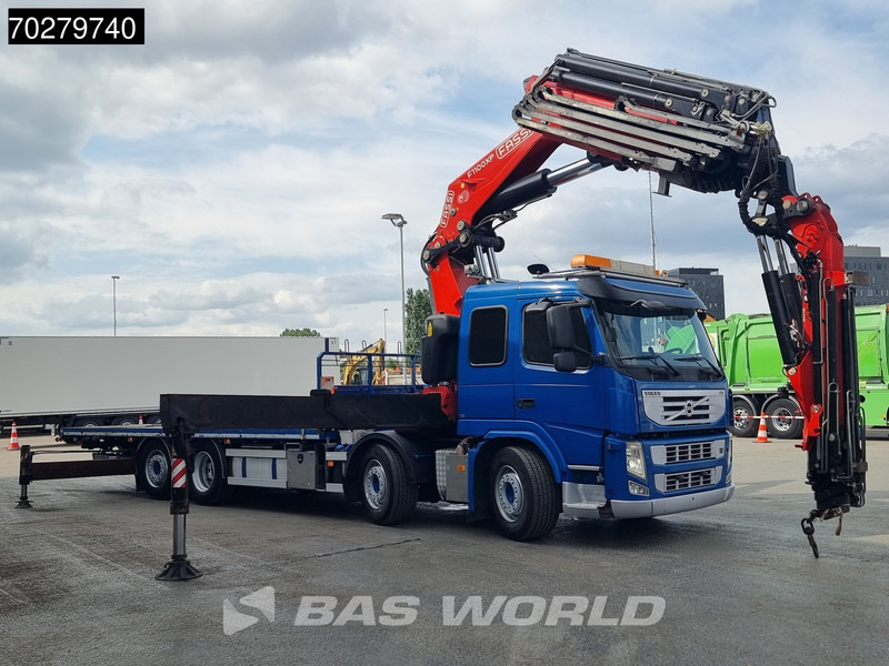 شاحنات مسطحة, شاحنة كرين Volvo FM 450 8X2 FASSI 100 Ton/Meter Crane Kran 7 + 6 Jib Lift+steering Axle Euro 5: صورة 8