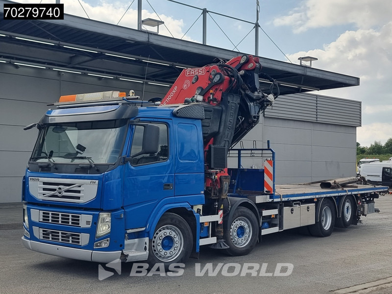 شاحنات مسطحة, شاحنة كرين Volvo FM 450 8X2 FASSI 100 Ton/Meter Crane Kran 7 + 6 Jib Lift+steering Axle Euro 5: صورة 13