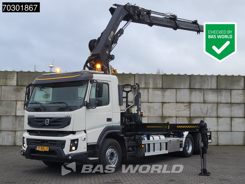 Volvo FMX 370 FMX 6X2 HIAB 244 E P-3 Hipro Kran + XR21S56 containersystem Lift+steering - شاحنة ذات خطاف, شاحنة كرين: صورة 1 Volvo FMX 370 FMX 6X2 HIAB 244 E P-3 Hipro Kran + XR21S56 containersystem Lift+steering - شاحنة ذات خطاف, شاحنة كرين: صورة 1
