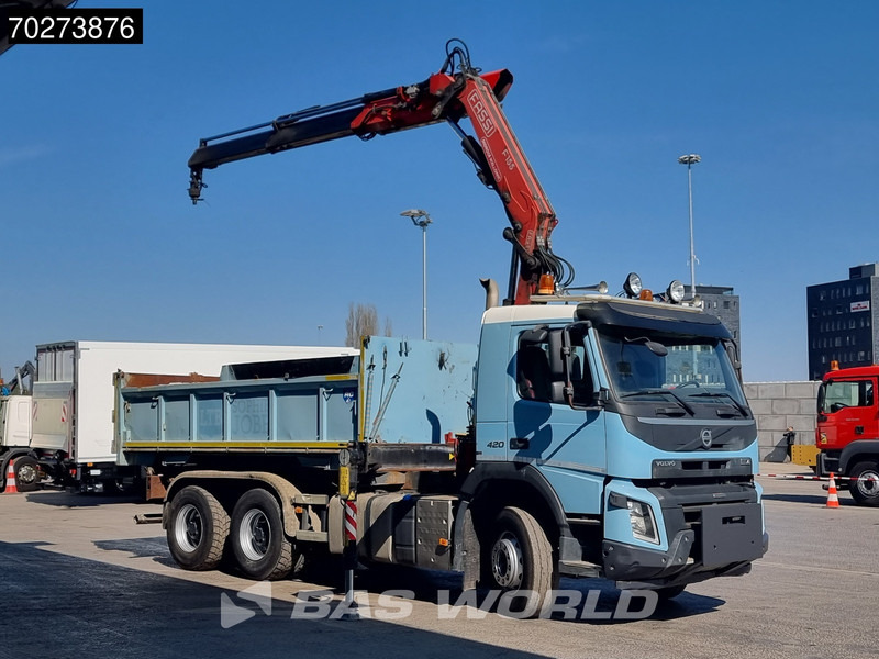 Volvo FMX 420 6X4 Fassi F155A.2.22 Crane 9m3 Big-Axle Automatic Euro 5 - شاحنة قلاب, شاحنة كرين: صورة 2 Volvo FMX 420 6X4 Fassi F155A.2.22 Crane 9m3 Big-Axle Automatic Euro 5 - شاحنة قلاب, شاحنة كرين: صورة 2