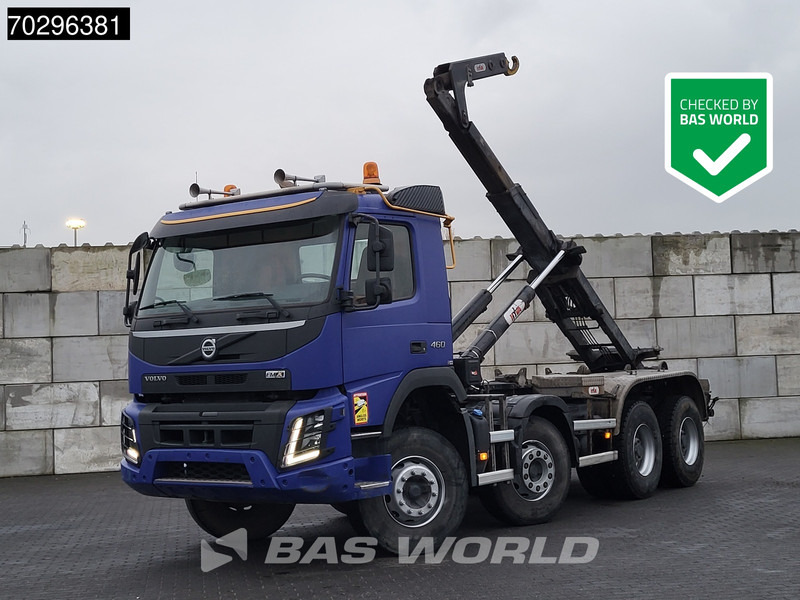Volvo FMX 460 8X4 Hyva 26-55 SK containersystem Automatic Steelsuspension Big-Axle - شاحنة ذات خطاف: صورة 1 Volvo FMX 460 8X4 Hyva 26-55 SK containersystem Automatic Steelsuspension Big-Axle - شاحنة ذات خطاف: صورة 1