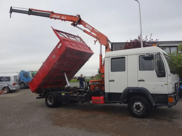 MAN 12.224 DC,8,5 TON ATLAS KRAAN,KIPPER,MANUAL POMP - شاحنة قلاب, شاحنة كرين: صورة 1 MAN 12.224 DC,8,5 TON ATLAS KRAAN,KIPPER,MANUAL POMP - شاحنة قلاب, شاحنة كرين: صورة 1