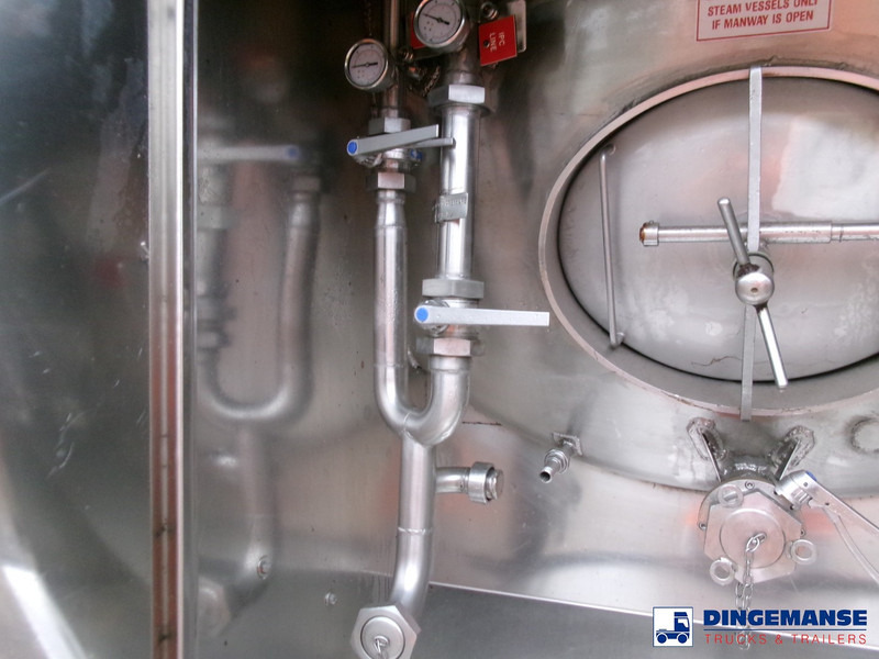 نصف مقطورة صهريج Clayton Food (beer) tank inox 30 m3 / 1 comp: صورة 12