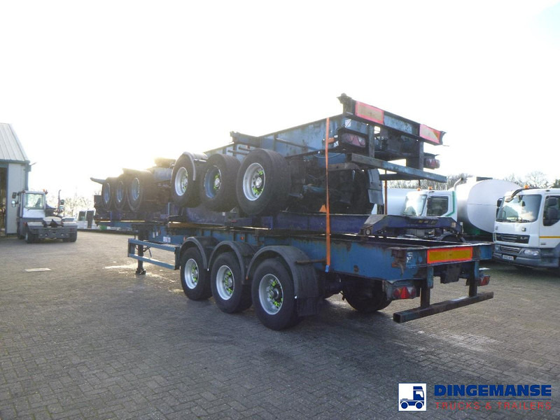 Crane Fruehauf Stack - 3 x container trailer 20-20-30-40 ft - نصف مقطورة لنقل الحاويات: صورة 3 Crane Fruehauf Stack - 3 x container trailer 20-20-30-40 ft - نصف مقطورة لنقل الحاويات: صورة 3