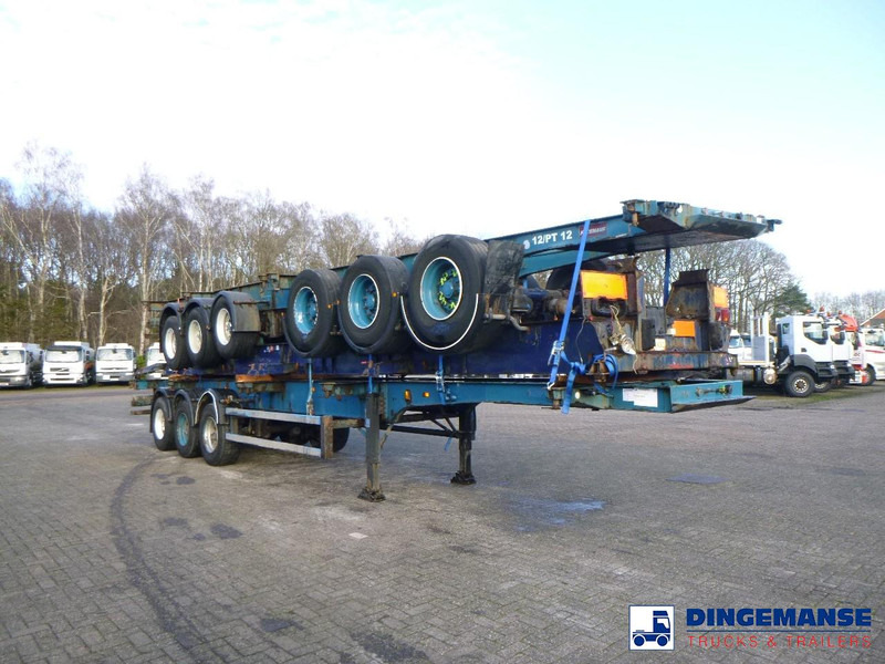 Crane Fruehauf Stack - 3 x container trailer 20-20-30-40 ft - نصف مقطورة لنقل الحاويات: صورة 2 Crane Fruehauf Stack - 3 x container trailer 20-20-30-40 ft - نصف مقطورة لنقل الحاويات: صورة 2