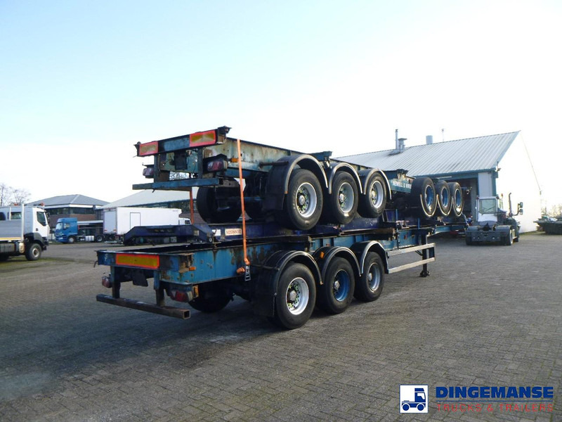 Crane Fruehauf Stack - 3 x container trailer 20-20-30-40 ft - نصف مقطورة لنقل الحاويات: صورة 4 Crane Fruehauf Stack - 3 x container trailer 20-20-30-40 ft - نصف مقطورة لنقل الحاويات: صورة 4