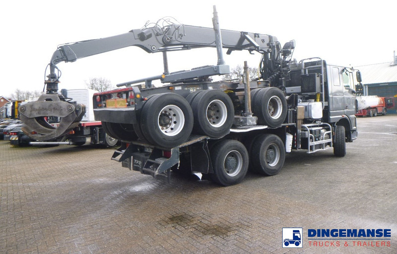 DAF XF 105.510 6x4 + Loglift F281S83 crane / timber truck + dolly - شاحنة كرين: صورة 4 DAF XF 105.510 6x4 + Loglift F281S83 crane / timber truck + dolly - شاحنة كرين: صورة 4
