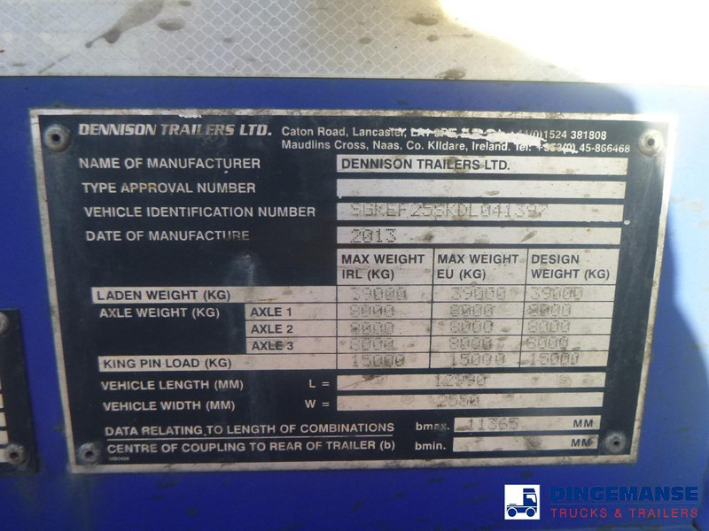 نصف مقطورة لنقل الحاويات Dennison 3-axle container trailer 20-30-40-45 ft: صورة 14 نصف مقطورة لنقل الحاويات Dennison 3-axle container trailer 20-30-40-45 ft: صورة 14