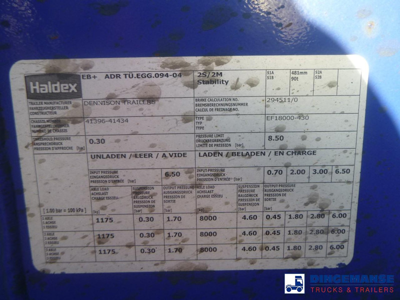 نصف مقطورة لنقل الحاويات Dennison 3-axle container trailer 20-30-40-45 ft: صورة 15 نصف مقطورة لنقل الحاويات Dennison 3-axle container trailer 20-30-40-45 ft: صورة 15