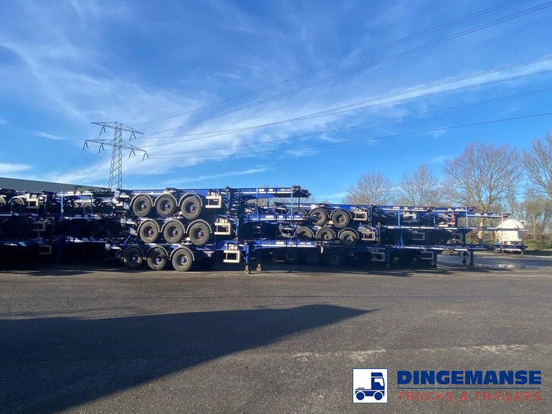 نصف مقطورة لنقل الحاويات Dennison Stack - 3 x container trailer 20-30-40-45 ft: صورة 9