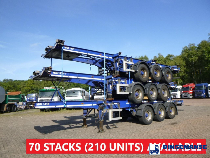 Dennison Stack - 3 x container trailer 20-30-40-45 ft - نصف مقطورة لنقل الحاويات: صورة 1 Dennison Stack - 3 x container trailer 20-30-40-45 ft - نصف مقطورة لنقل الحاويات: صورة 1