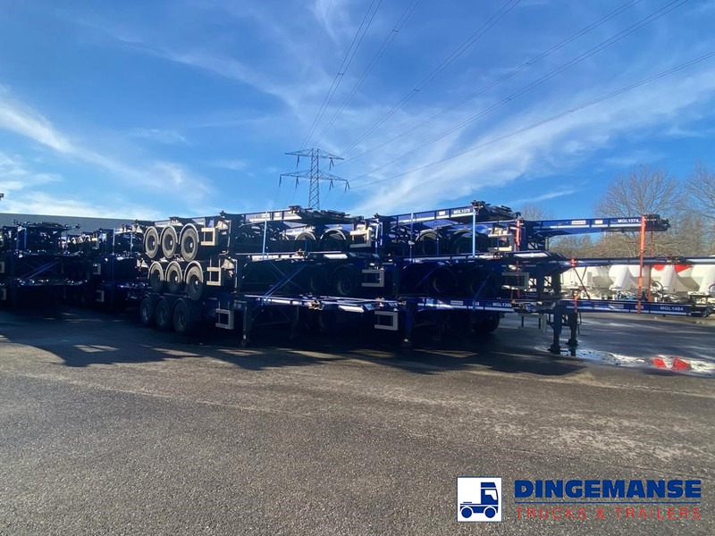 نصف مقطورة لنقل الحاويات Dennison Stack - 3 x container trailer 20-30-40-45 ft: صورة 8