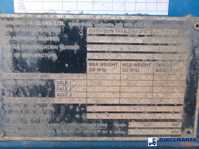 نصف مقطورة لنقل الحاويات Dennison Stack - 3 x splitter container chassis 20-30-40-45 ft: صورة 20 نصف مقطورة لنقل الحاويات Dennison Stack - 3 x splitter container chassis 20-30-40-45 ft: صورة 20