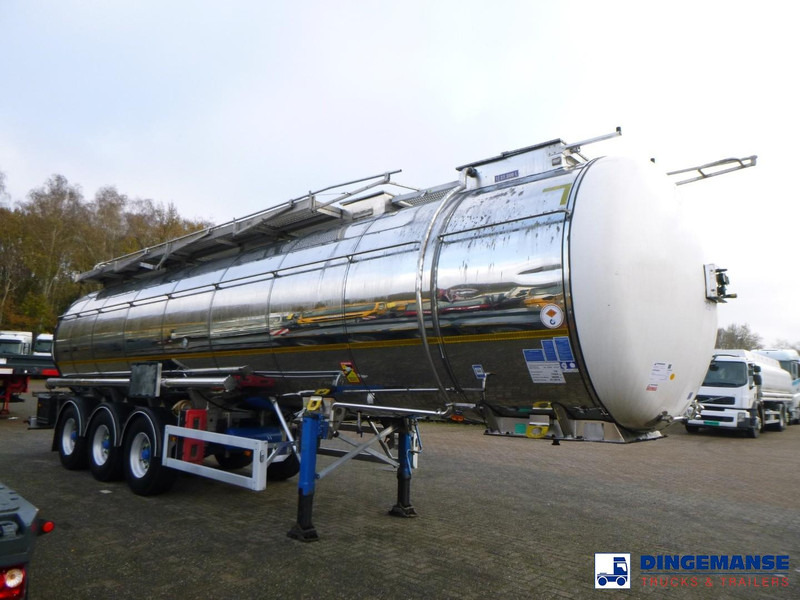 Feldbinder Chemical tank inox L4BH 37.5 m3 / 1 comp - نصف مقطورة صهريج: صورة 2 Feldbinder Chemical tank inox L4BH 37.5 m3 / 1 comp - نصف مقطورة صهريج: صورة 2