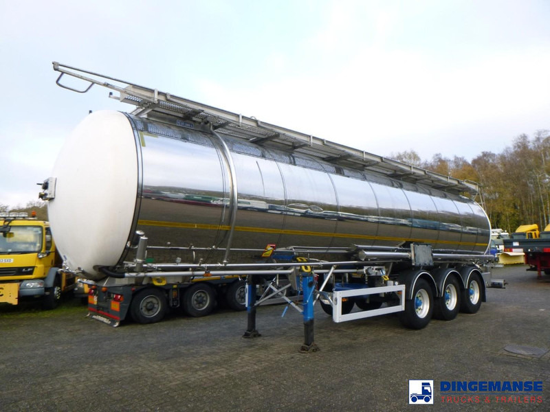 Feldbinder Chemical tank inox L4BH 37.5 m3 / 1 comp - نصف مقطورة صهريج: صورة 1 Feldbinder Chemical tank inox L4BH 37.5 m3 / 1 comp - نصف مقطورة صهريج: صورة 1