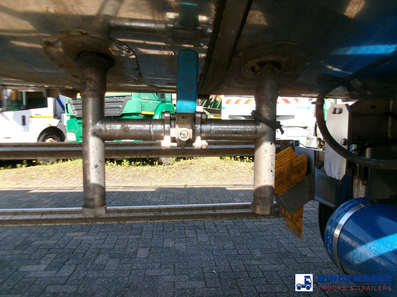 نصف مقطورة صهريج Feldbinder Chemical tank (non-ADR) inox 30 m3 / 1 comp + pump: صورة 6