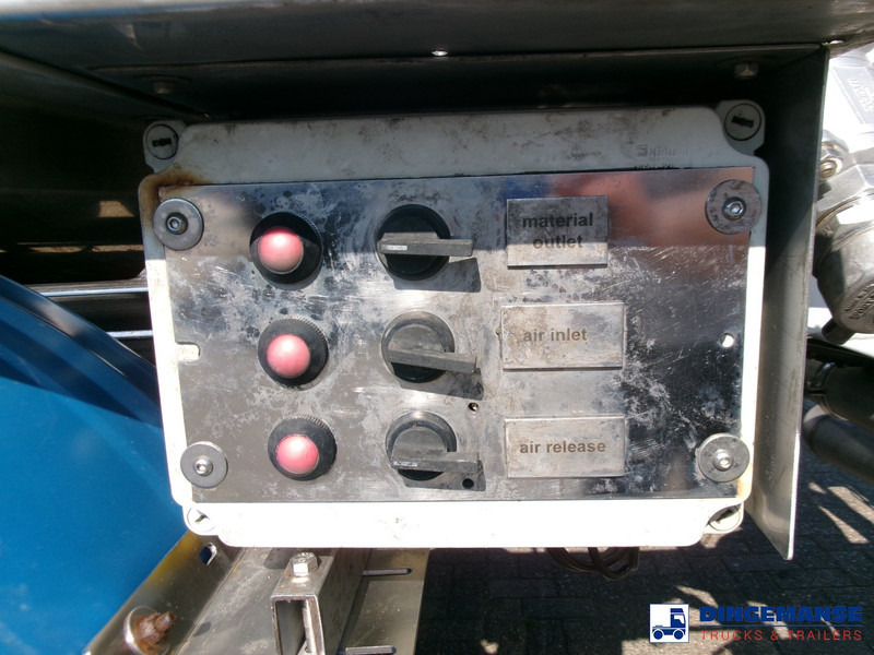 نصف مقطورة صهريج Feldbinder Chemical tank (non-ADR) inox 30 m3 / 1 comp + pump: صورة 13
