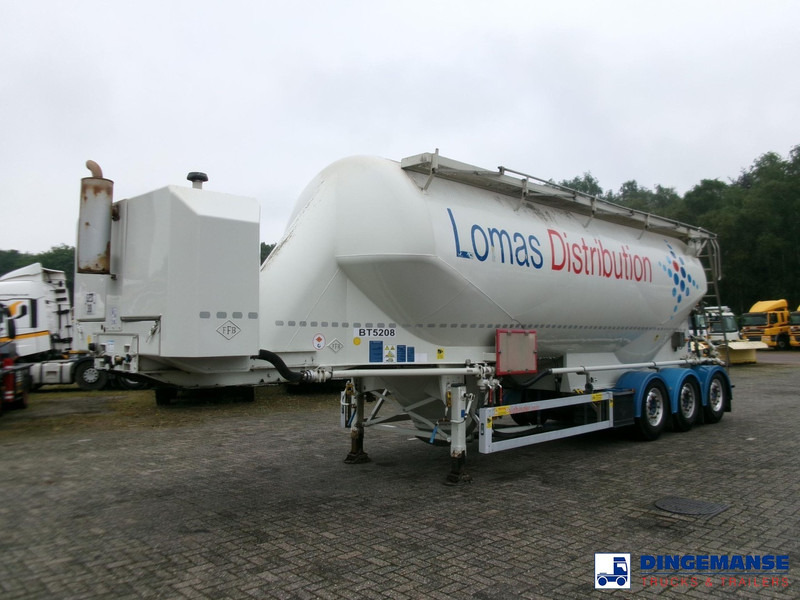 Feldbinder Powder tank alu 40 m3 / 1 comp + compressor - نصف مقطورة صهريج: صورة 1 Feldbinder Powder tank alu 40 m3 / 1 comp + compressor - نصف مقطورة صهريج: صورة 1