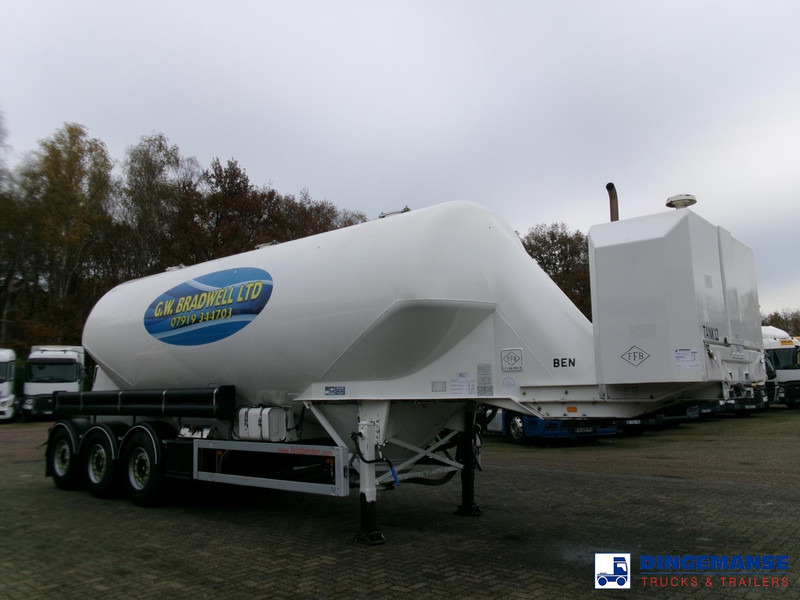Feldbinder Powder tank alu 40 m3 / 1 comp + compressor - نصف مقطورة صهريج: صورة 2 Feldbinder Powder tank alu 40 m3 / 1 comp + compressor - نصف مقطورة صهريج: صورة 2