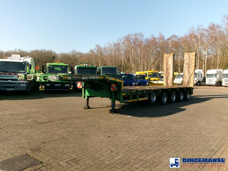 Goldhofer 5-axle semi-lowbed trailer 80 t ext. - عربة منخفضة مسطحة نصف مقطورة: صورة 1 Goldhofer 5-axle semi-lowbed trailer 80 t ext. - عربة منخفضة مسطحة نصف مقطورة: صورة 1