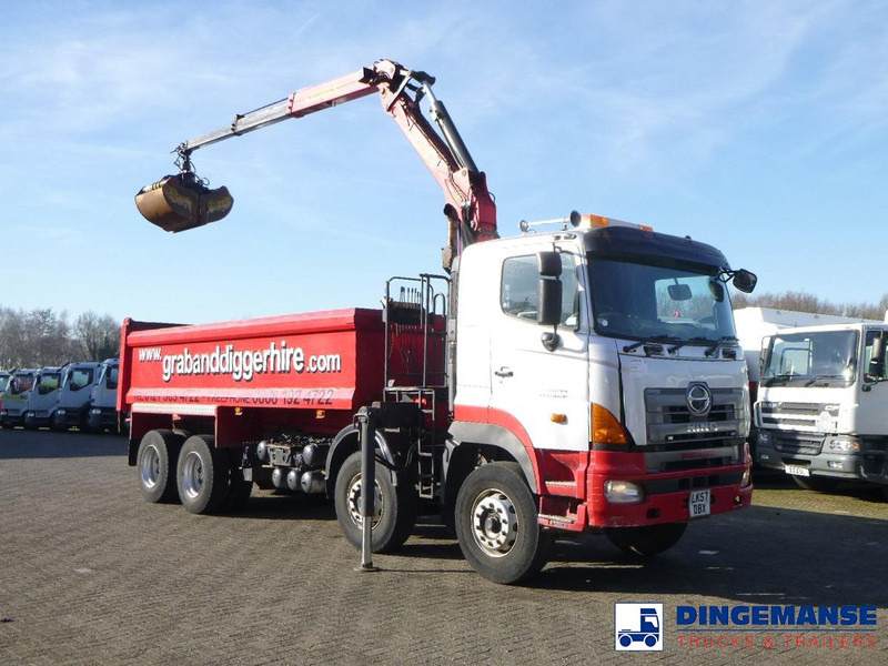 Hino FY1EUKA 8x4 tipper RHD + Palfinger E120L + grapple - شاحنة كرين: صورة 5 Hino FY1EUKA 8x4 tipper RHD + Palfinger E120L + grapple - شاحنة كرين: صورة 5