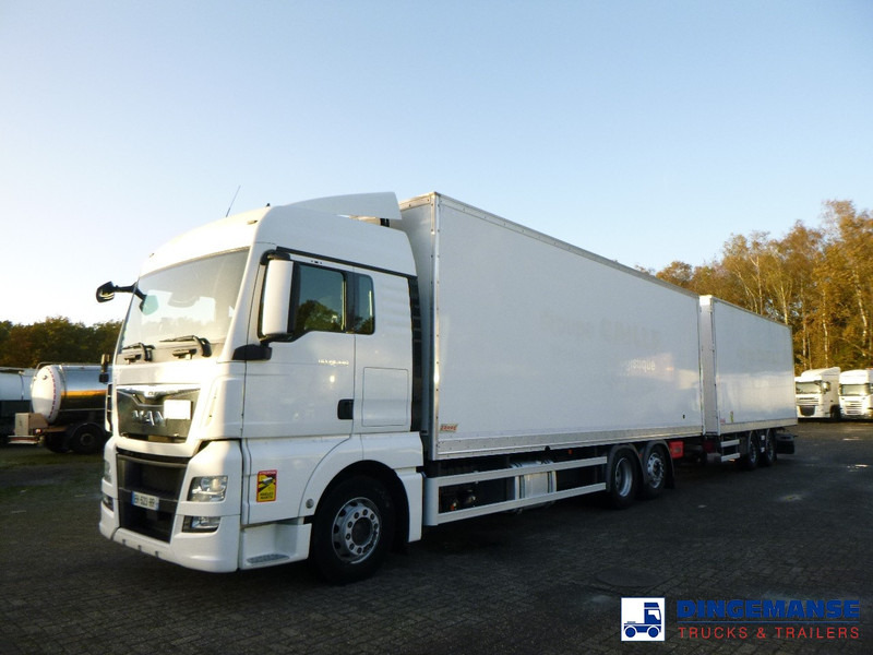 MAN TGX 26.440 6X2 high volume + Fruehauf closed box trailer - شاحنة مقفلة: صورة 1 MAN TGX 26.440 6X2 high volume + Fruehauf closed box trailer - شاحنة مقفلة: صورة 1