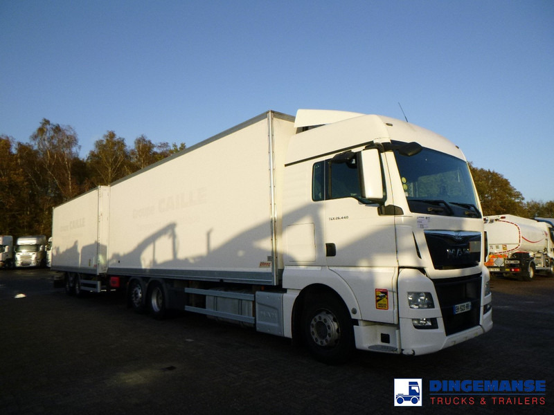 MAN TGX 26.440 6X2 high volume + Fruehauf closed box trailer - شاحنة مقفلة: صورة 2 MAN TGX 26.440 6X2 high volume + Fruehauf closed box trailer - شاحنة مقفلة: صورة 2