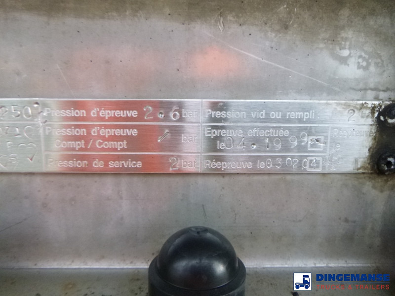 نصف مقطورة صهريج Magyar Bitumen tank inox 30 m3 / 1 comp: صورة 16