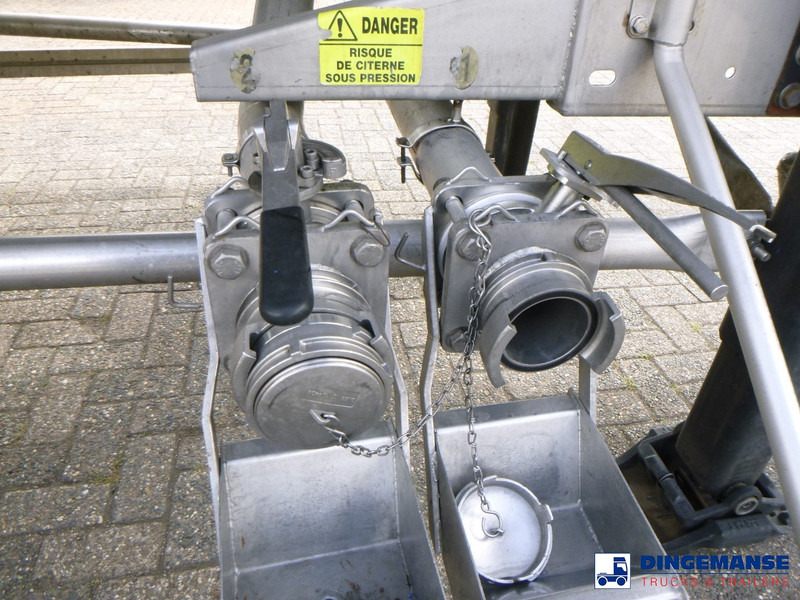 نصف مقطورة صهريج Magyar Chemical tank inox L4BH 37.5 m3 / 4 comp ADR 26-03-2026: صورة 14