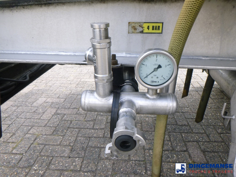 نصف مقطورة صهريج Magyar Chemical tank inox L4BH 37.5 m3 / 4 comp ADR 26-03-2026: صورة 11