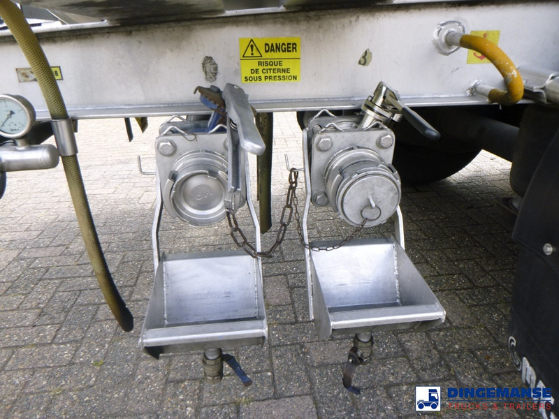 نصف مقطورة صهريج Magyar Chemical tank inox L4BH 37.5 m3 / 4 comp ADR 26-03-2026: صورة 12