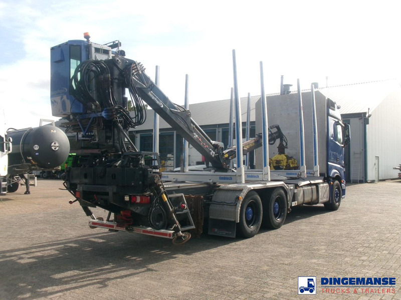 Mercedes-Benz Actros 2663 6x4 Euro 6 loglift F96 crane timber truck - شاحنة قطع الأشجار, شاحنة كرين: صورة 4 Mercedes-Benz Actros 2663 6x4 Euro 6 loglift F96 crane timber truck - شاحنة قطع الأشجار, شاحنة كرين: صورة 4