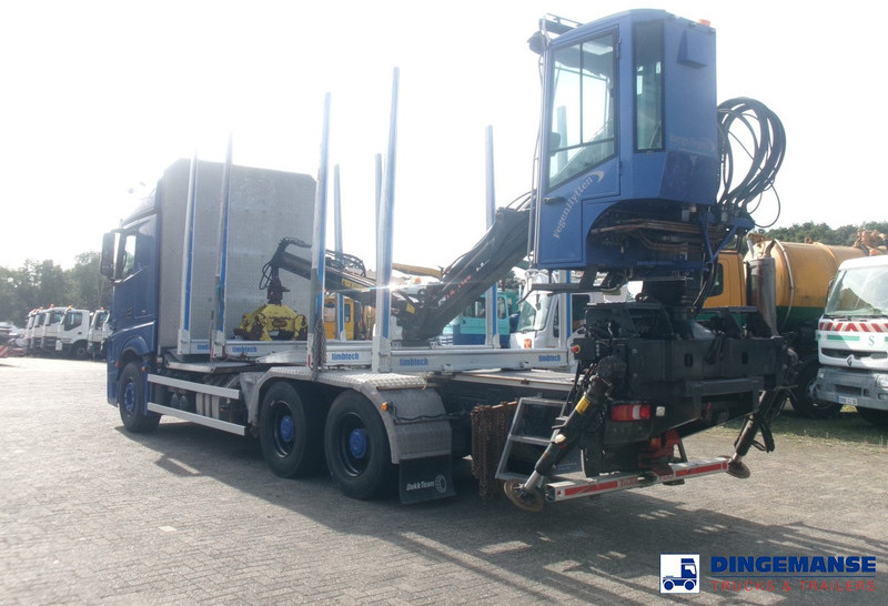 Mercedes-Benz Actros 2663 6x4 Euro 6 loglift F96 crane timber truck - شاحنة قطع الأشجار, شاحنة كرين: صورة 3 Mercedes-Benz Actros 2663 6x4 Euro 6 loglift F96 crane timber truck - شاحنة قطع الأشجار, شاحنة كرين: صورة 3