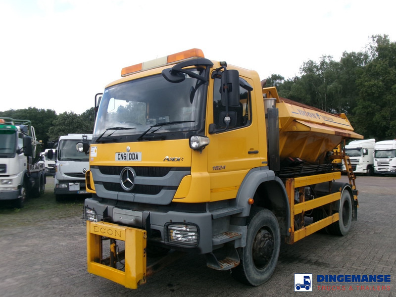 Mercedes-Benz Axor 1824 4x4 RHD salt spreader / gritter - جرافة ثلج: صورة 1 Mercedes-Benz Axor 1824 4x4 RHD salt spreader / gritter - جرافة ثلج: صورة 1