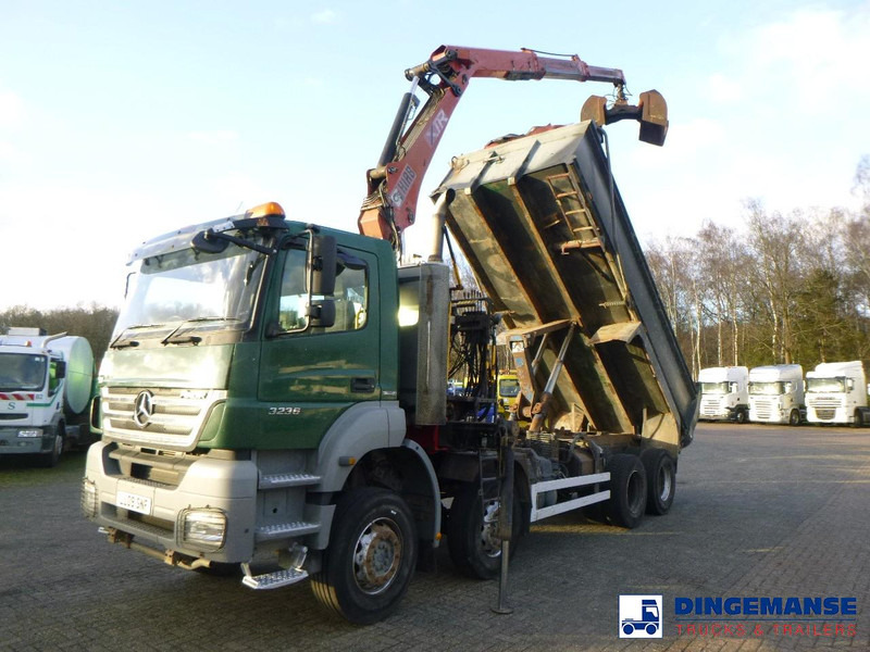 Mercedes-Benz Axor 3236 8x4 RHD tipper + Hiab 1283 DK-2 Duo - شاحنة كرين: صورة 1 Mercedes-Benz Axor 3236 8x4 RHD tipper + Hiab 1283 DK-2 Duo - شاحنة كرين: صورة 1