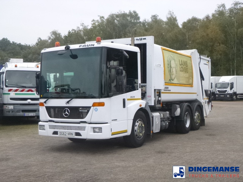 Mercedes-Benz Econic 2629 6x2 RHD Faun Variopress refuse truck - شاحنة النفايات: صورة 1 Mercedes-Benz Econic 2629 6x2 RHD Faun Variopress refuse truck - شاحنة النفايات: صورة 1