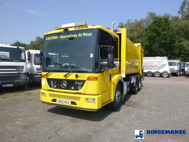 Mercedes-Benz Econic 2633 6x4 RHD Euro 5 EEV Faun Variopress refuse truck - شاحنة النفايات: صورة 1 Mercedes-Benz Econic 2633 6x4 RHD Euro 5 EEV Faun Variopress refuse truck - شاحنة النفايات: صورة 1