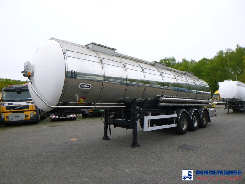 Van Hool Chemical tank inox L4BH 30 m3 / 3 comp - نصف مقطورة صهريج: صورة 1 Van Hool Chemical tank inox L4BH 30 m3 / 3 comp - نصف مقطورة صهريج: صورة 1