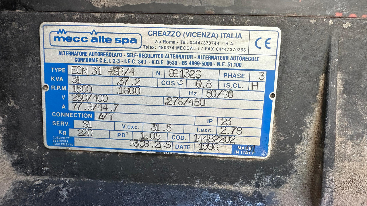 مجموعة المولدات ATLAS Copco QAS 28 Yds BJ 1996 Elektro Stromgenerator Stromaggregat Notstrom: صورة 10 مجموعة المولدات ATLAS Copco QAS 28 Yds BJ 1996 Elektro Stromgenerator Stromaggregat Notstrom: صورة 10