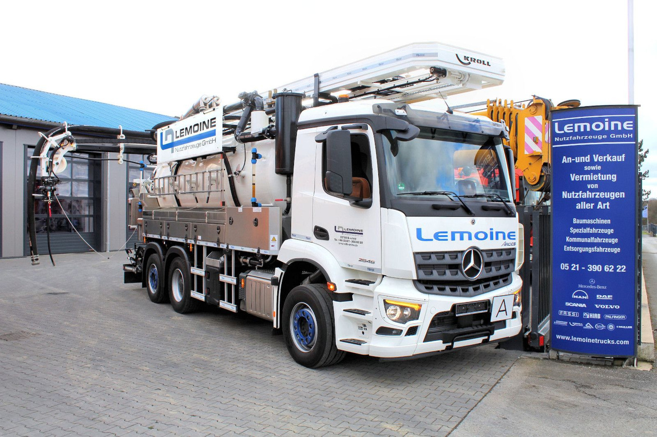Mercedes-Benz 6x2 KROLL 14m³ HD-Kombi Wasserrückgewinner WRG - شاحنة الشفط: صورة 1 Mercedes-Benz 6x2 KROLL 14m³ HD-Kombi Wasserrückgewinner WRG - شاحنة الشفط: صورة 1