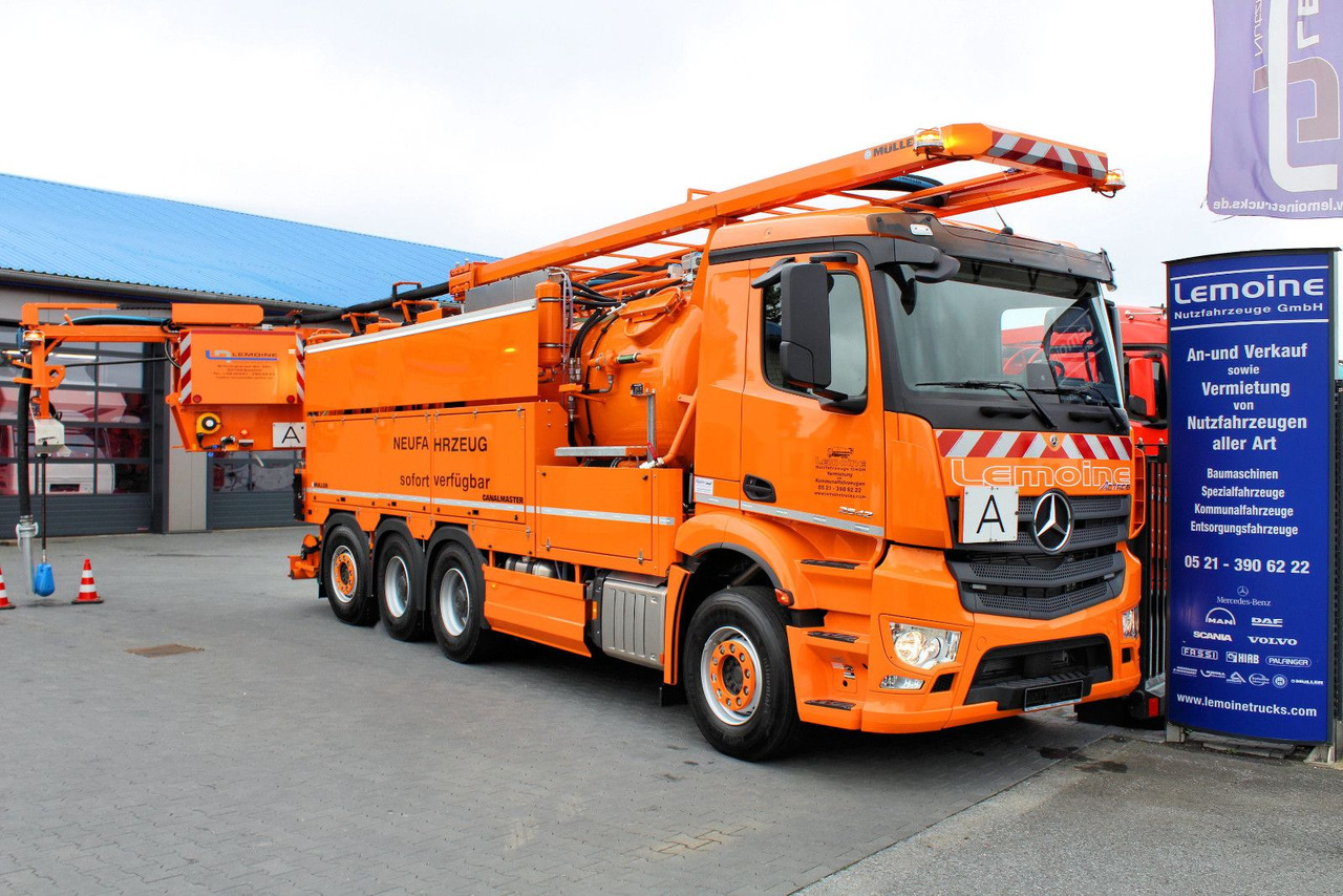 Mercedes-Benz Arocs Müller Canalmaster F 160 EWA WRG - شاحنة الشفط: صورة 1 Mercedes-Benz Arocs Müller Canalmaster F 160 EWA WRG - شاحنة الشفط: صورة 1