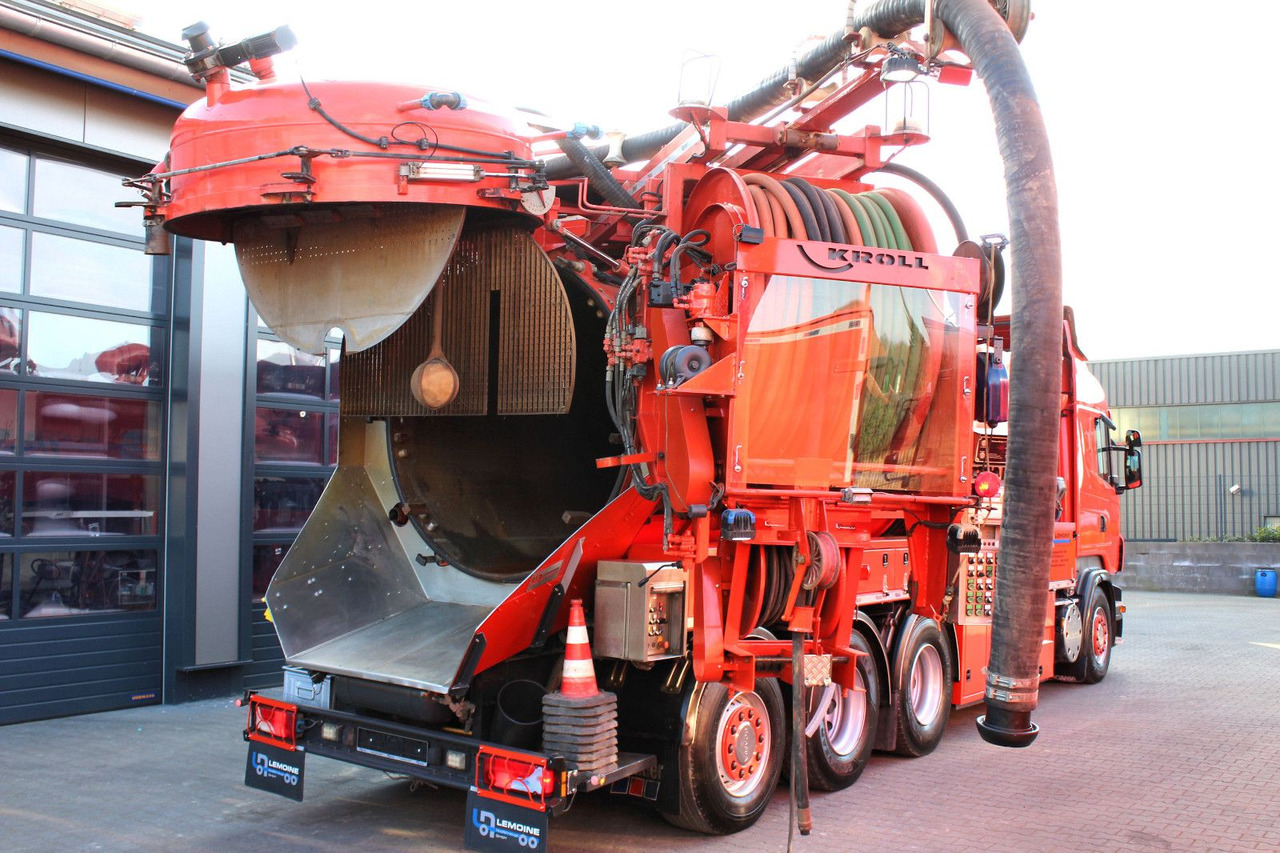 شاحنة الشفط Scania R560 V8 8x4 Kroll 20m³ WRG 2x HD-Pumpe 620 Liter: صورة 9