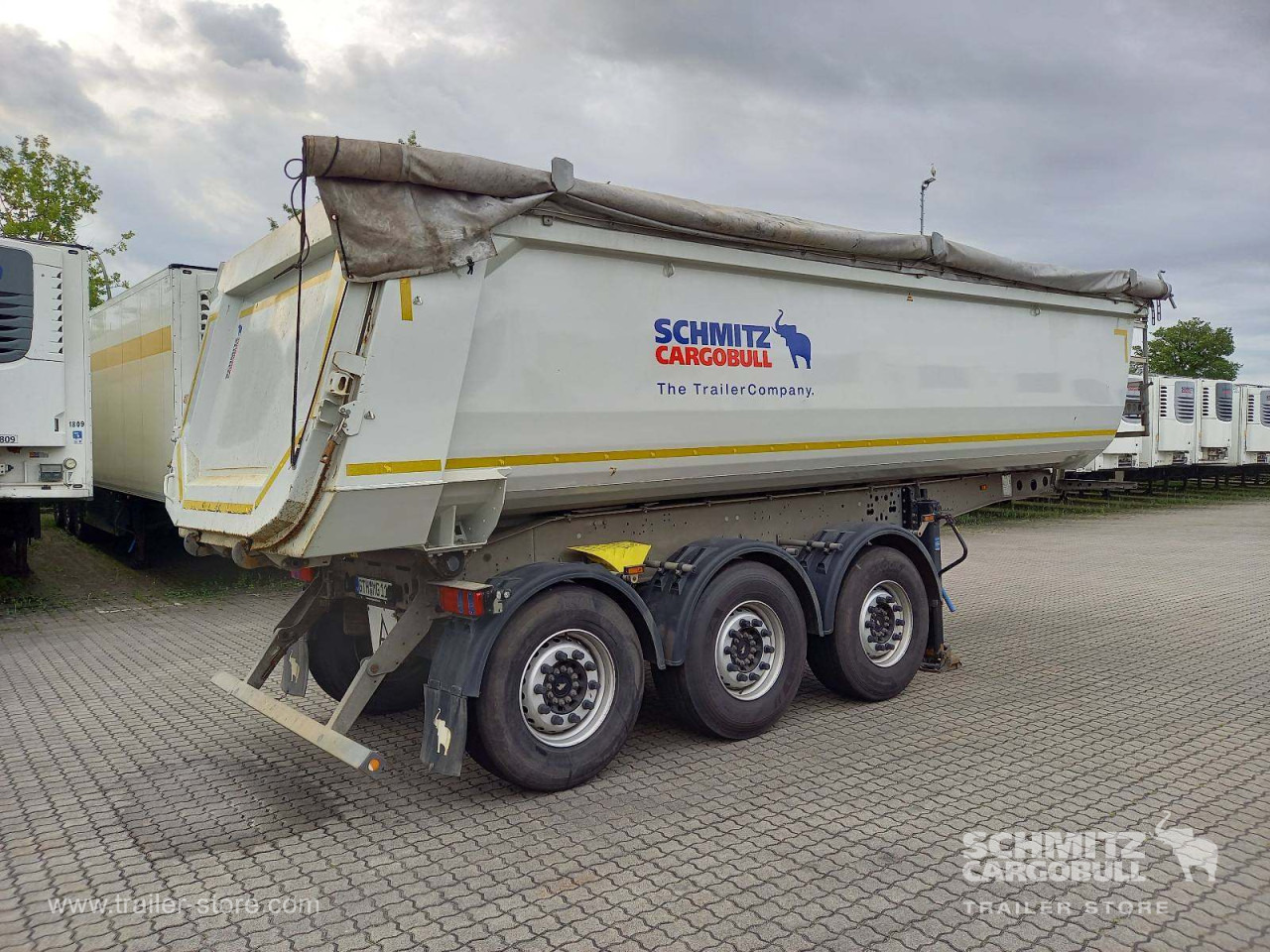 SCHMITZ Auflieger Kipper Stahlrundmulde 29m³ - قلابة نصف مقطورة نصف مقطورة قلابة: صورة 4 SCHMITZ Auflieger Kipper Stahlrundmulde 29m³ - قلابة نصف مقطورة نصف مقطورة قلابة: صورة 4