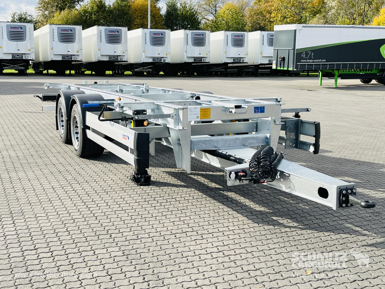 SCHMITZ Zentralachsanhänger Wechselfahrgestell - مقطورة نقل الحاويات: صورة 1 SCHMITZ Zentralachsanhänger Wechselfahrgestell - مقطورة نقل الحاويات: صورة 1