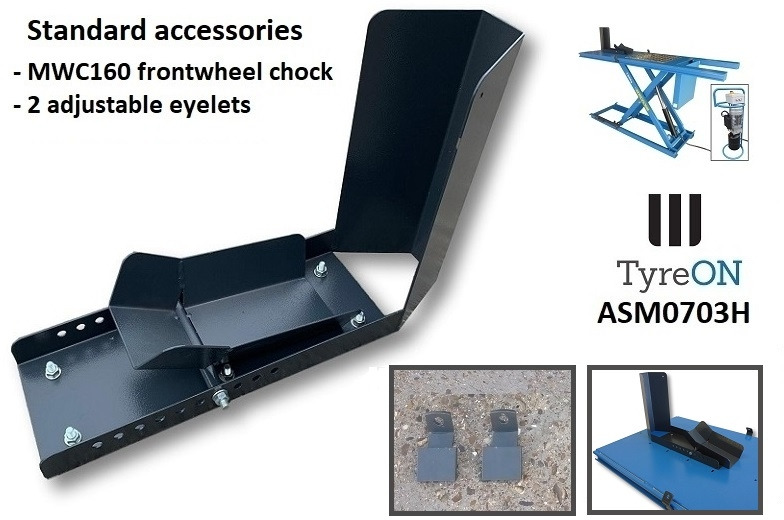 معدات الورش ASM0703H motorcycle lifting table with front wheel chock: صورة 8 معدات الورش ASM0703H motorcycle lifting table with front wheel chock: صورة 8