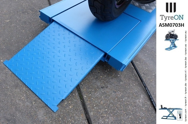 ASM0703H motorcycle lifting table with front wheel chock - معدات الورش: صورة 4 ASM0703H motorcycle lifting table with front wheel chock - معدات الورش: صورة 4