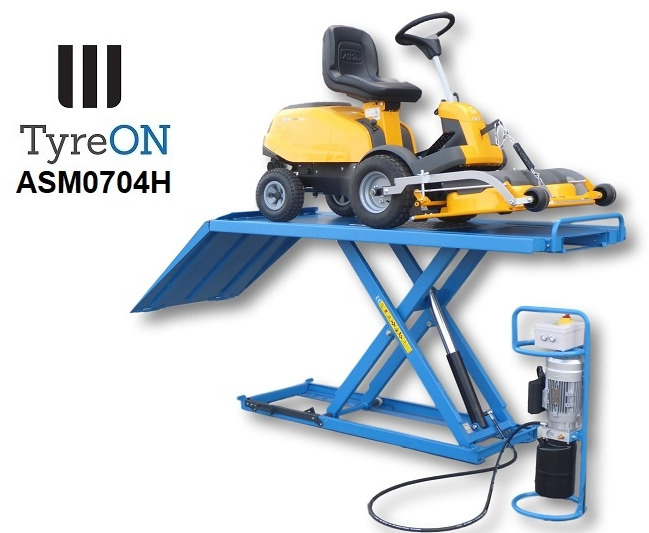 ASM0704H mower lift table - 1 meter wide table and ramp - معدات الورش: صورة 1 ASM0704H mower lift table - 1 meter wide table and ramp - معدات الورش: صورة 1